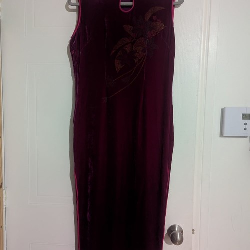 Vintage ChuChu Suzhou Velvet Qipao Set with Jacket - photo 2