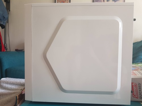 DeepCool White PC Tower Case with Side Window Mesh Front - photo 4