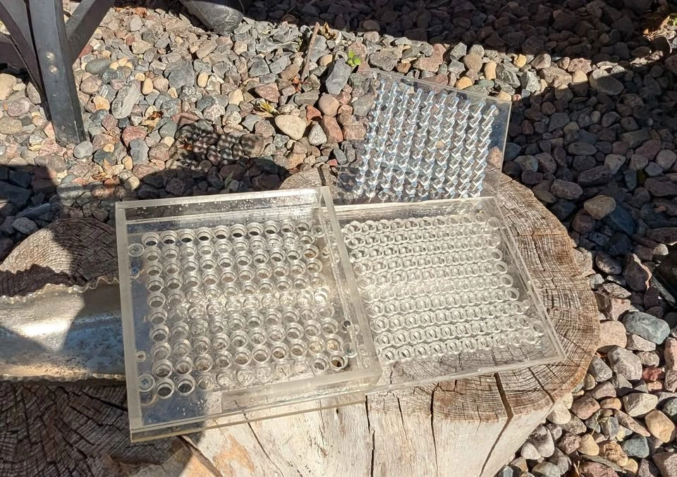 Acrylic 100 Holes Capsule Filling Tray for 000#-5# Capsules - photo 3