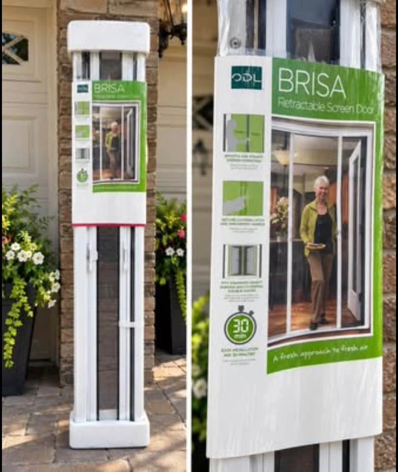 ODL BRISA Retractable Screen Door – Double French Doors – NEW - photo 3
