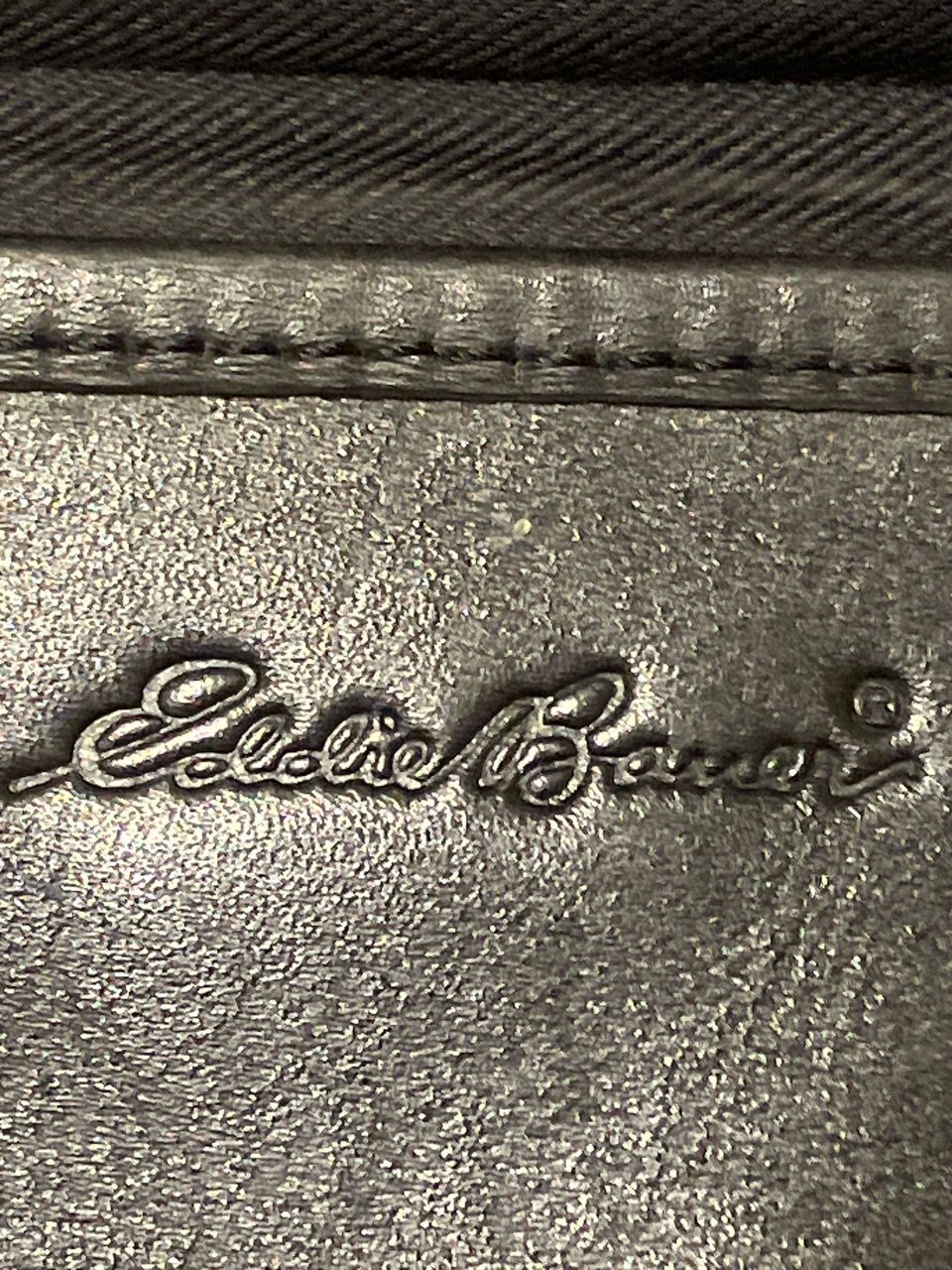Eddie Bauer Black Leather Crossbody Shoulder Bag - photo 3