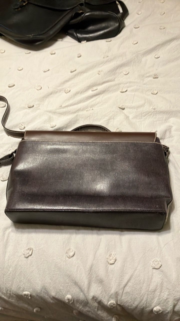 Lancel Paris Brown Leather Briefcase - photo 2