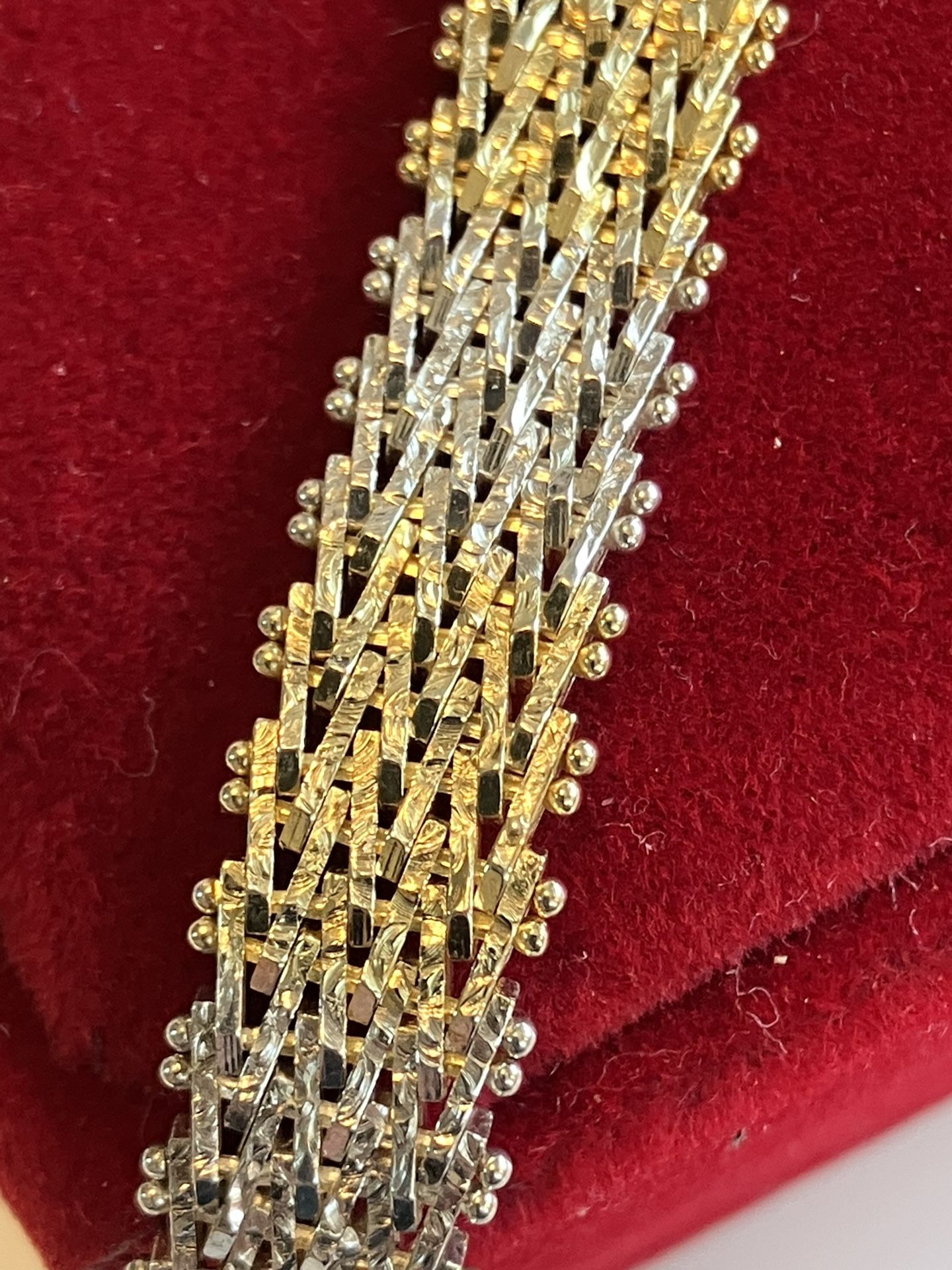 Gorgeous 925 And GF Italian Made 8” Bracelet - photo 2