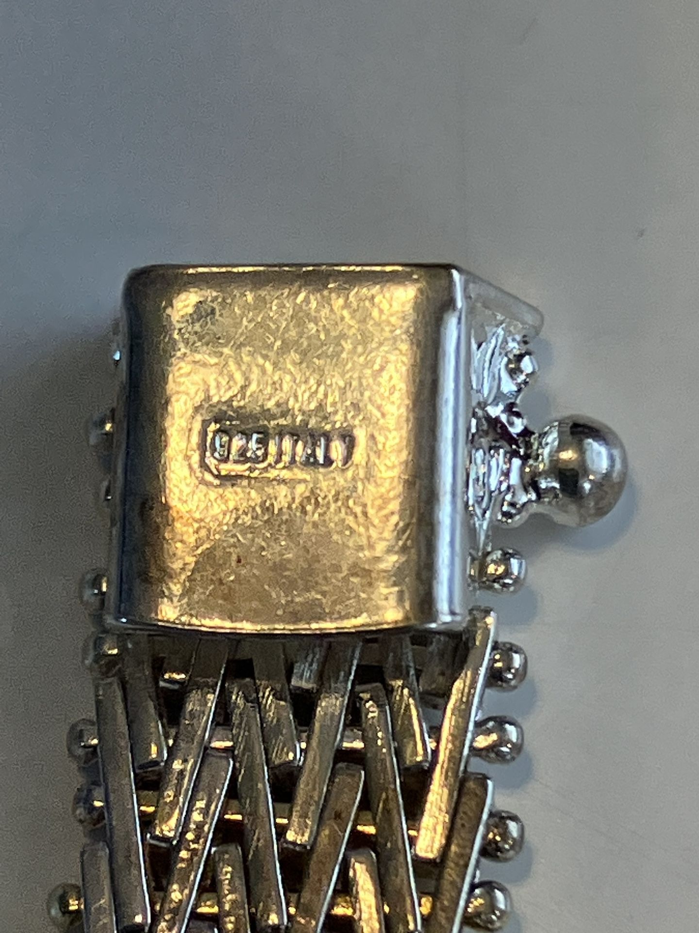 Gorgeous 925 And GF Italian Made 8” Bracelet - photo 3