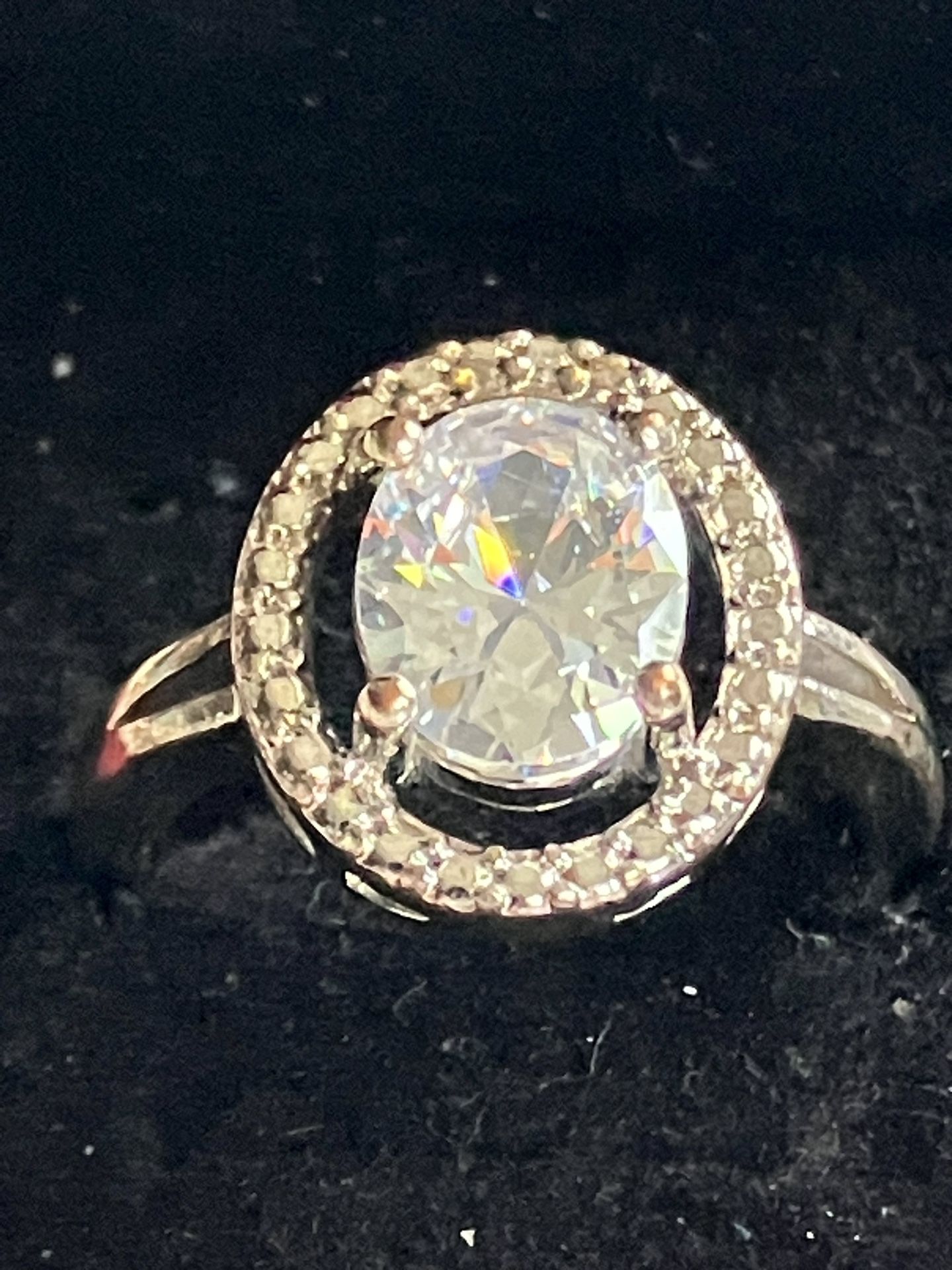 Dramatic 925 And CZ Ring Size 7.5 - photo 2