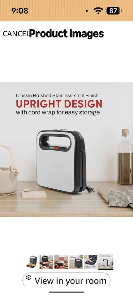 Elite Gourmet Sandwich Maker - photo 2