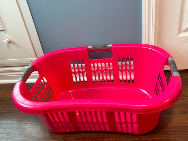 Large Pink Laundry Basket