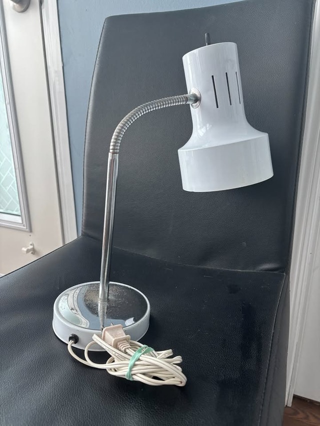 White Adjustable Desk Lamp