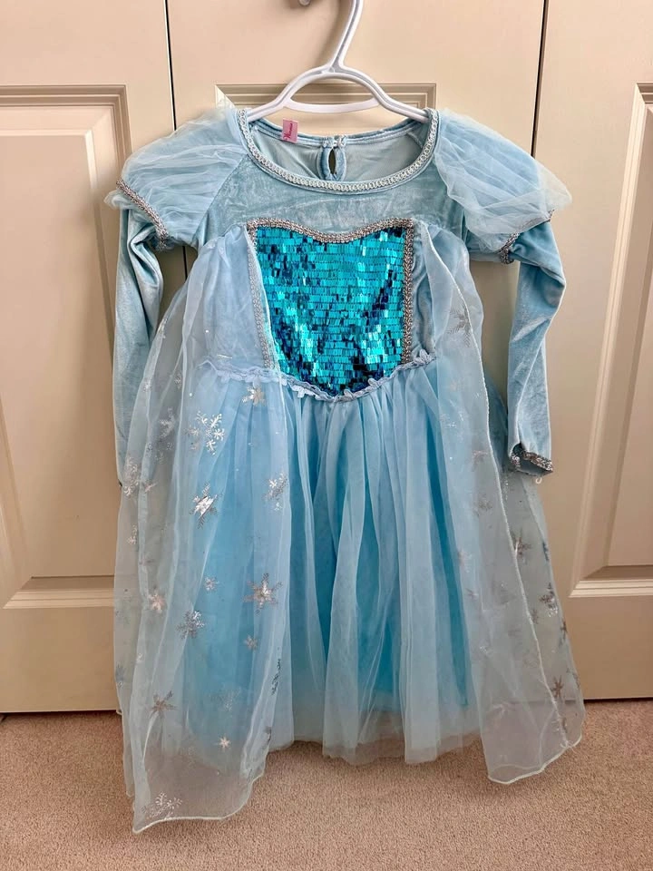 Elsa Sequin Princess Dress – Size 110