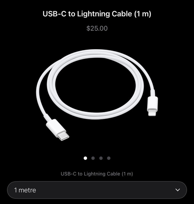 Apple USB-C to Lightning Cable (3 ft) - photo 3