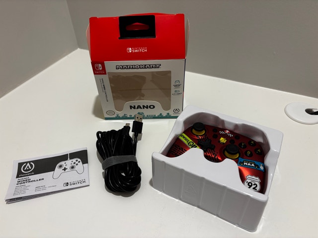 PowerA Nano Wired Controller Mario Kart Nintendo Switch - photo 2