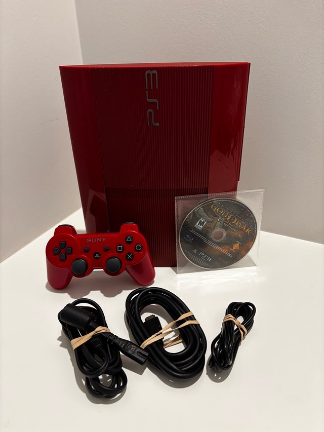 Sony PlayStation 3 Super Slim Red God Of War Edition