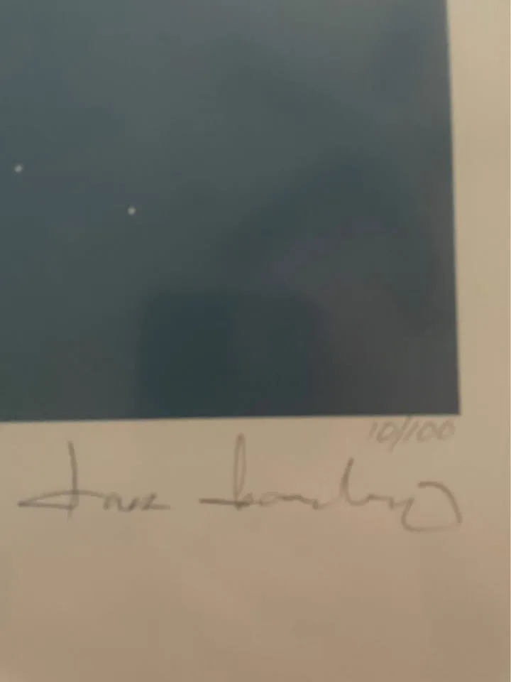 DISNEY "TREASURE PLANET" LITHOGRAPH SIGNED image indicator(3)