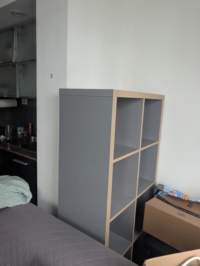 Shelf Unit (Gray / Wood) - photo 2