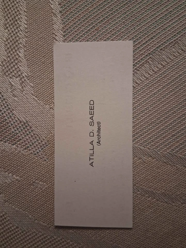 Vintage 1977 Iraq Consult Business Card - Abu Dhabi Collectible - photo 2