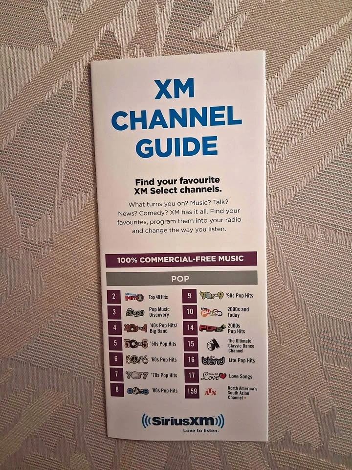 2012 Sirius XM Channel Guide