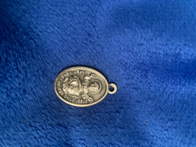 stamped Italy silver pendant