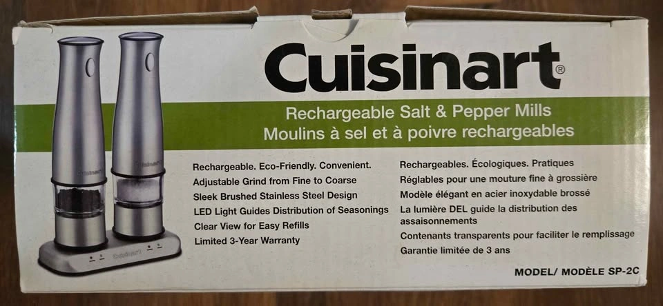 [NEW] Cuisinart Rechargeable Salt & Pepper Mills - photo 2