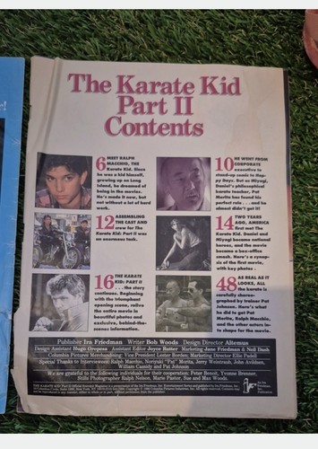 Karate Kid 2 Souvenir Magazine 1986 - Vintage Old Magazine