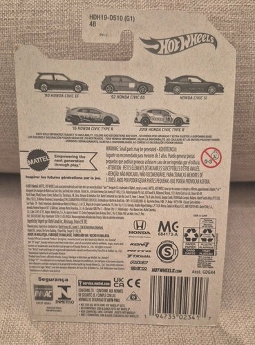 Hot Wheels 2018 HONDA CIVIC TYPE R Honda Series 5/5 GDG44 New - photo 3