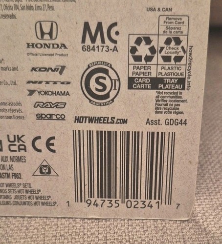 Hot Wheels 2018 HONDA CIVIC TYPE R Honda Series 5/5 GDG44 New - photo 4