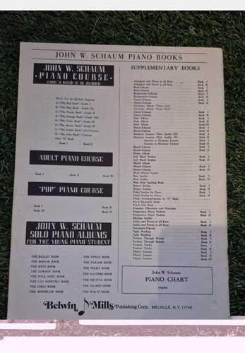 Czerny Schaum For Piano Book One - Vintage Piano Book - photo 3