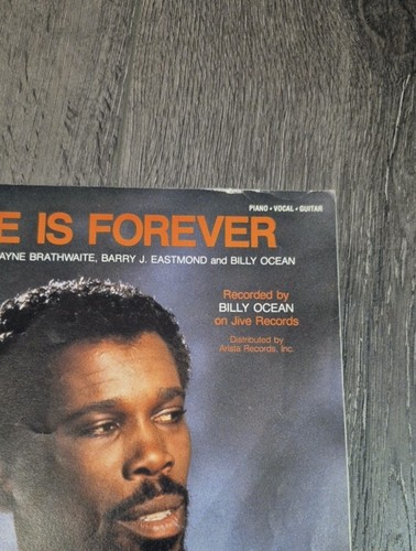Billy Ocean Love Is Forever Sheet Music 1986 - photo 2