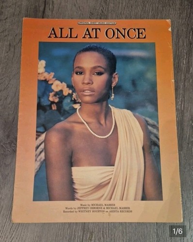 1985 Whitney Houston All At Once Sheet Music