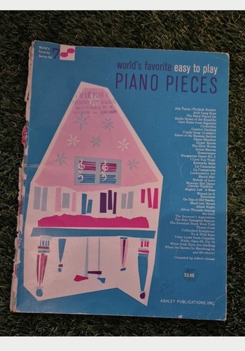 World's Favorite Easy To Play Piano Pieces - Vintage Piano Book