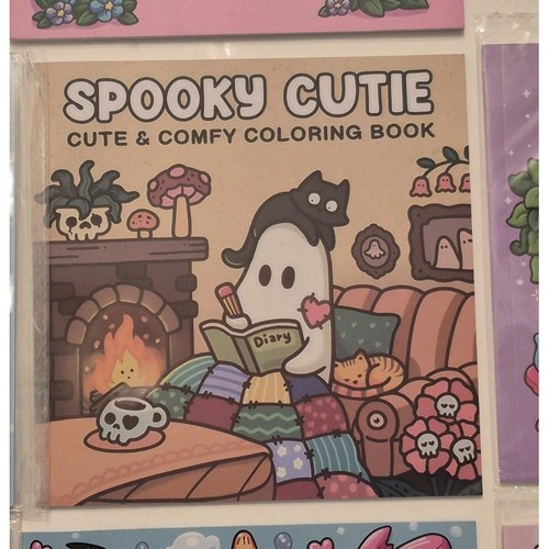 Spooky Cutie Coloring Book Adults & Kids