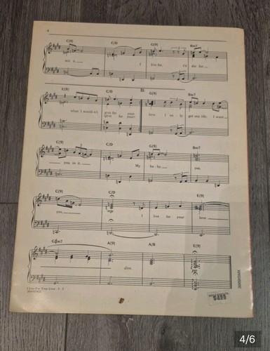 Natalie Cole Sheet Music: I Live For Your Love, 1987 - photo 4