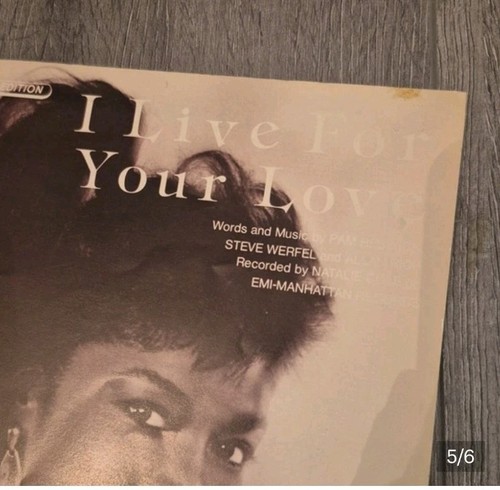 Natalie Cole Sheet Music: I Live For Your Love, 1987 - photo 5