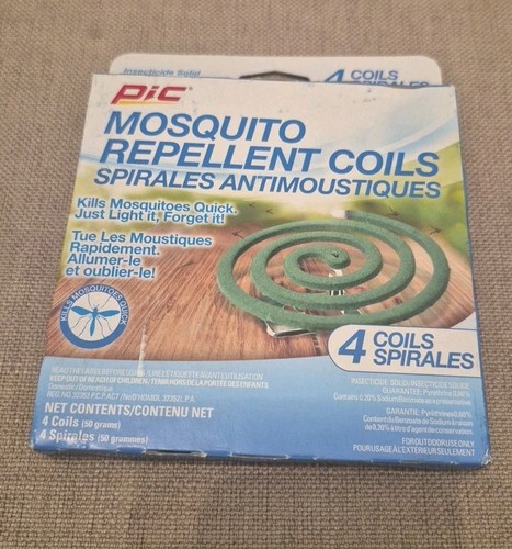 PIC Citronella Mosquito Repellent Coils 4 COILS & 2 STANDS