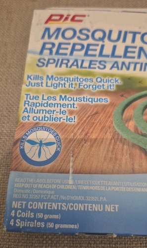PIC Citronella Mosquito Repellent Coils 4 COILS & 2 STANDS - photo 2