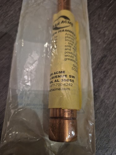 Cash Acme Water Hammer Arrestor CM-500SWA, 1/2", Sweat Fitting - photo 2