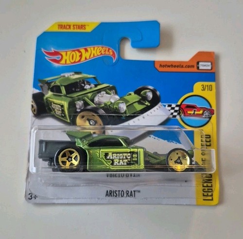 2017 Hot Wheels Legends of Speed ARISTO RAT Green Gold Rims