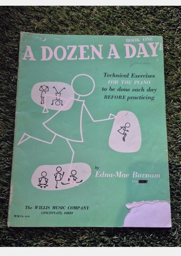 Edna-Mae Burnam A Dozen a Day Book One - Vintage Piano Book