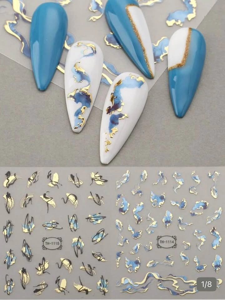 Assorted Nail Art Stickers and Embellishments - photo 2