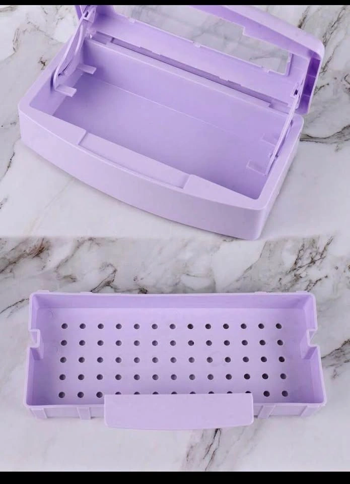 Purple Plastic Nail Tool Sterilizer Tray