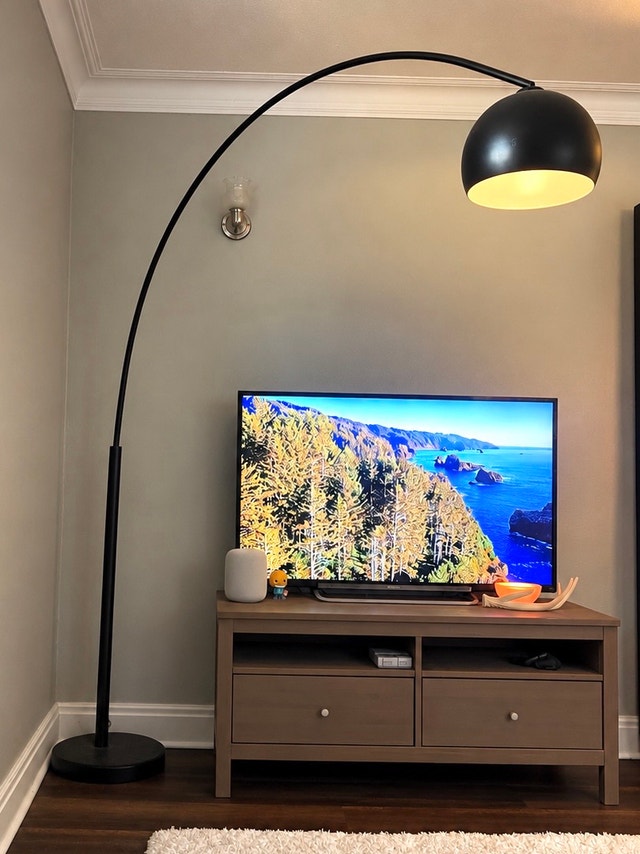 Article Black Curved Floor Lamp — $100 OBO