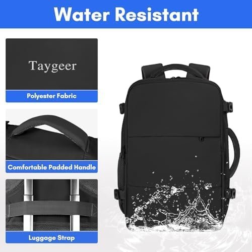 Travel Laptop Backpack - Taygeer Large Black - photo 3