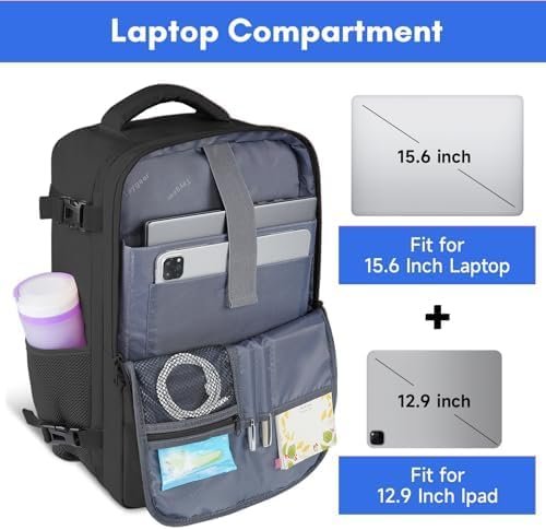Travel Laptop Backpack - Taygeer Large Black - photo 5