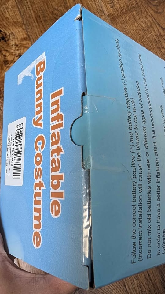 New (Sealed) Inflatable Costume Bunny (Kids Size) - photo 3