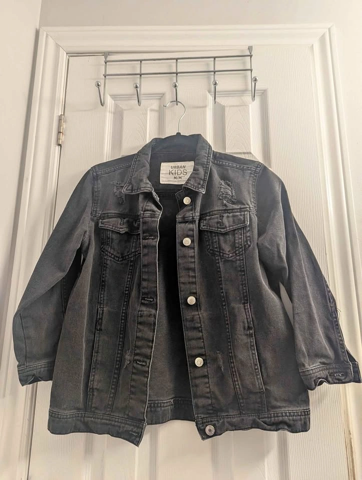 Urban Kids Black Denim Jacket – Kids M (10/12)