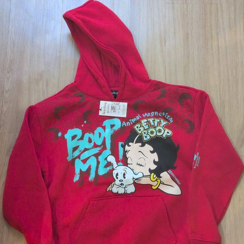 Betty Boop Southpole Women’s Large, Red Pullover Hoodie