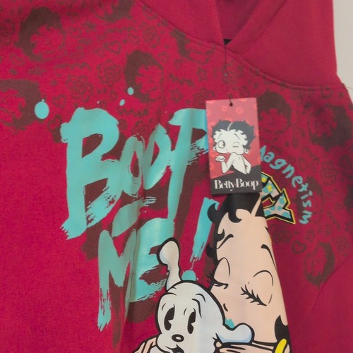 Betty Boop Southpole Women’s Large, Red Pullover Hoodie - photo 4
