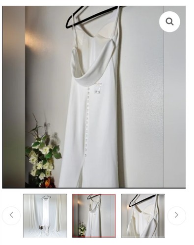 MISSVEL White Sleeveless Mermaid Wedding Dress Size 16 - photo 4