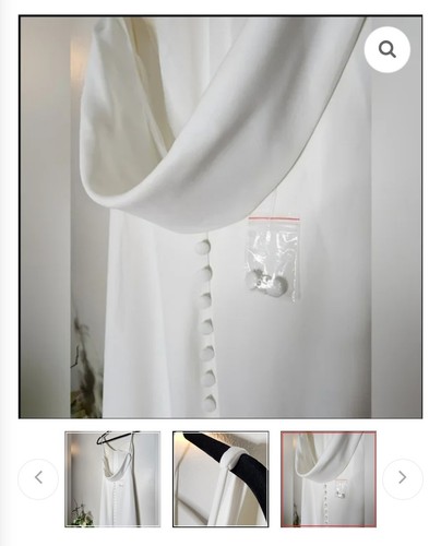 MISSVEL White Sleeveless Mermaid Wedding Dress Size 16 - photo 5