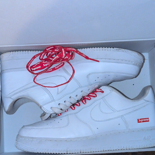Nike Air Force 1 Low SP x Supreme Box Logo White/Red