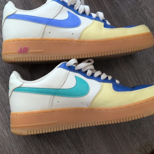 Nike Air Force 1 Anniversary Edition Blue White Yellow